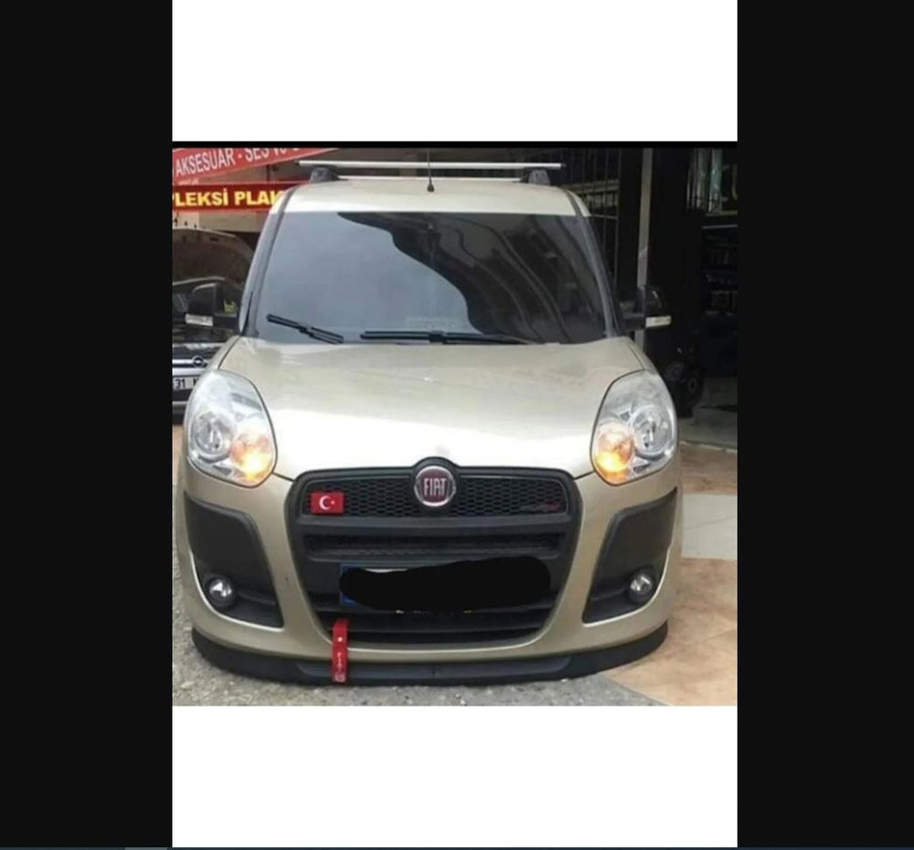 H-Type Front Bumper Lip for Fiat Doblo – 1st Quality Front Splitter Add-On