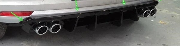 Rear Bumper Diffuser for VW Polo 6R Non Facelift (2010-2014) – Plastic Sporty Rear Lip