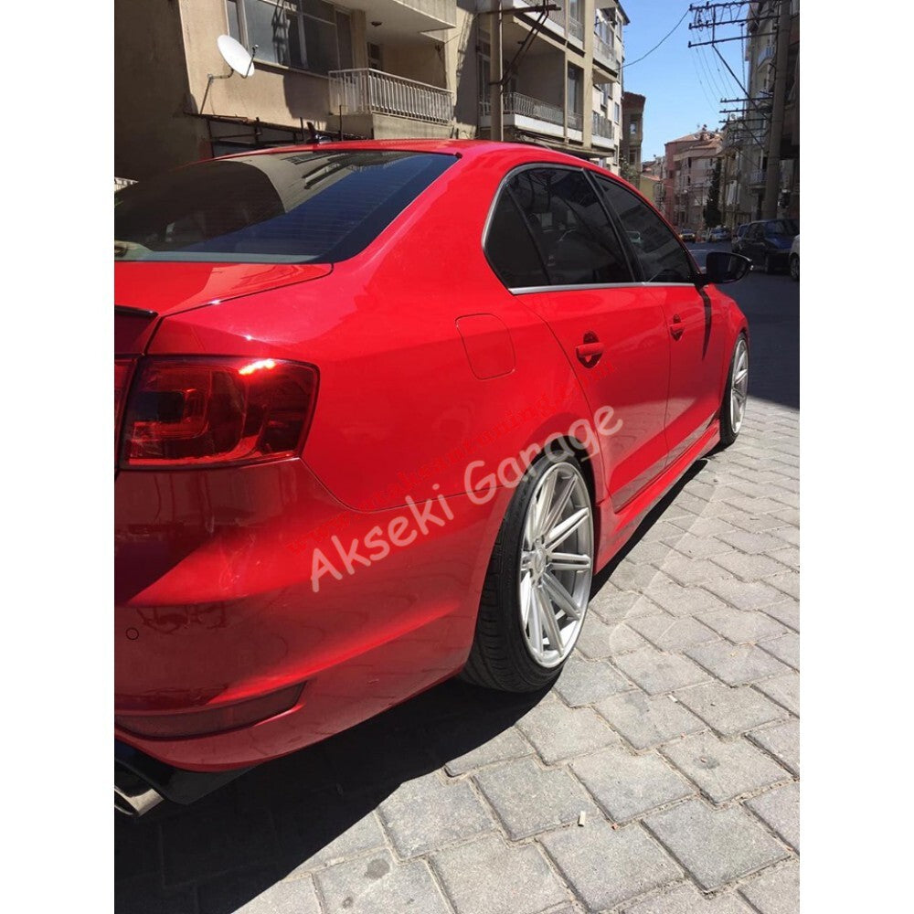 Side Skirts for Volkswagen VW Jetta MK6 / MK6 FL (2010–2018) – 4-Door, 2-Piece Set, Unpainted Plastic Sill Trims
