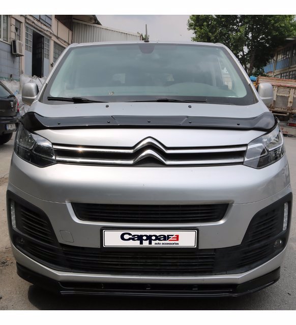 For Citroen Jumpy | Spacetourer 2017+ Glossy Black Hood Deflector – Bug Shield & Front Protection Spoiler