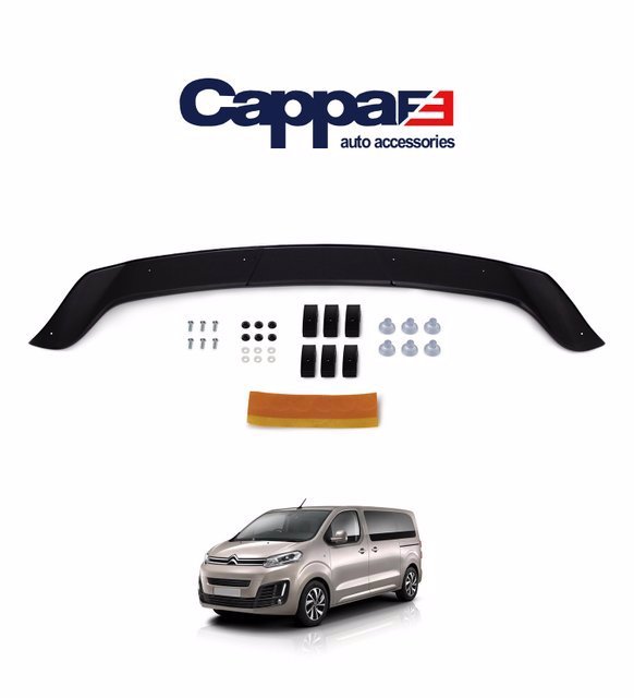 
                  
                    For Citroen Jumpy | Spacetourer 2017+ Glossy Black Hood Deflector – Bug Shield & Front Protection Spoiler
                  
                