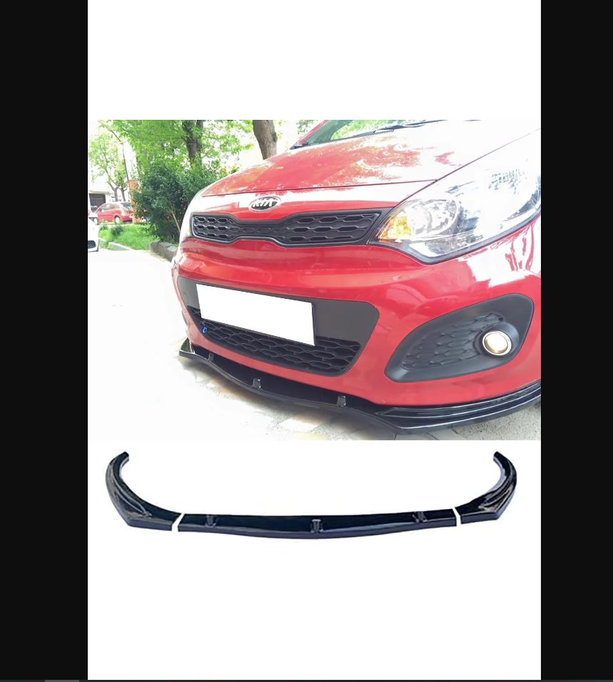 For Universal Front Bumper Attachment Splitter Lip for Kia Rio – Sporty Front Lip Spoiler