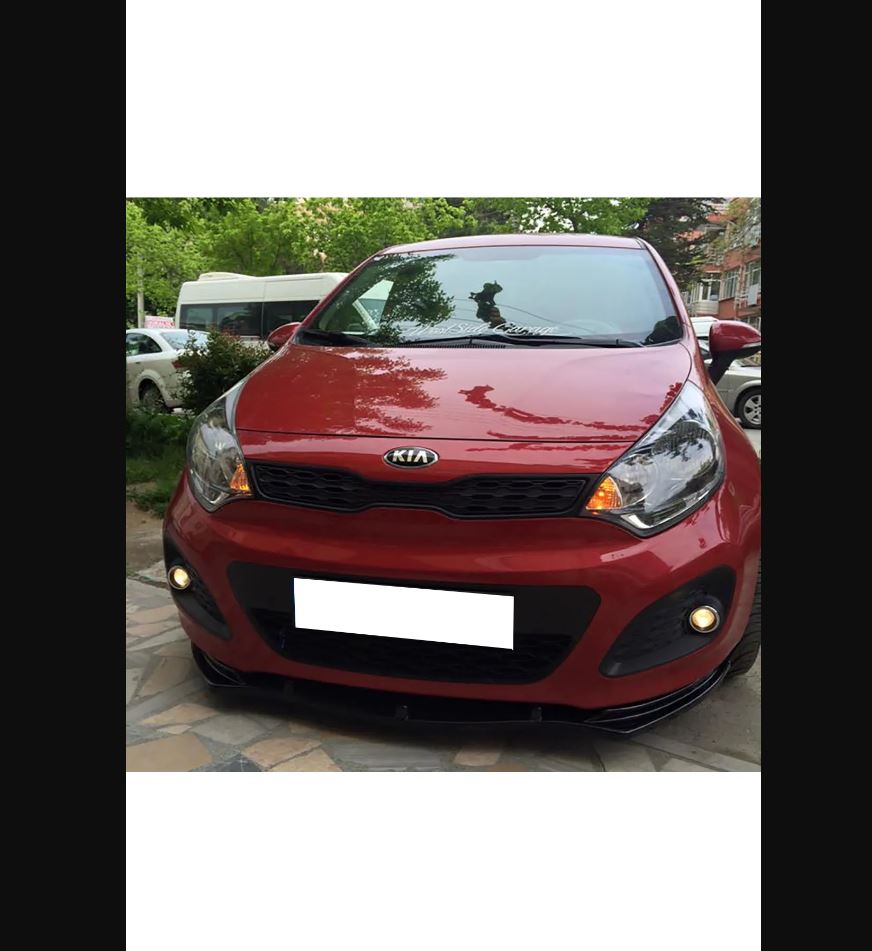 For Universal Front Bumper Attachment Splitter Lip for Kia Rio – Sporty Front Lip Spoiler