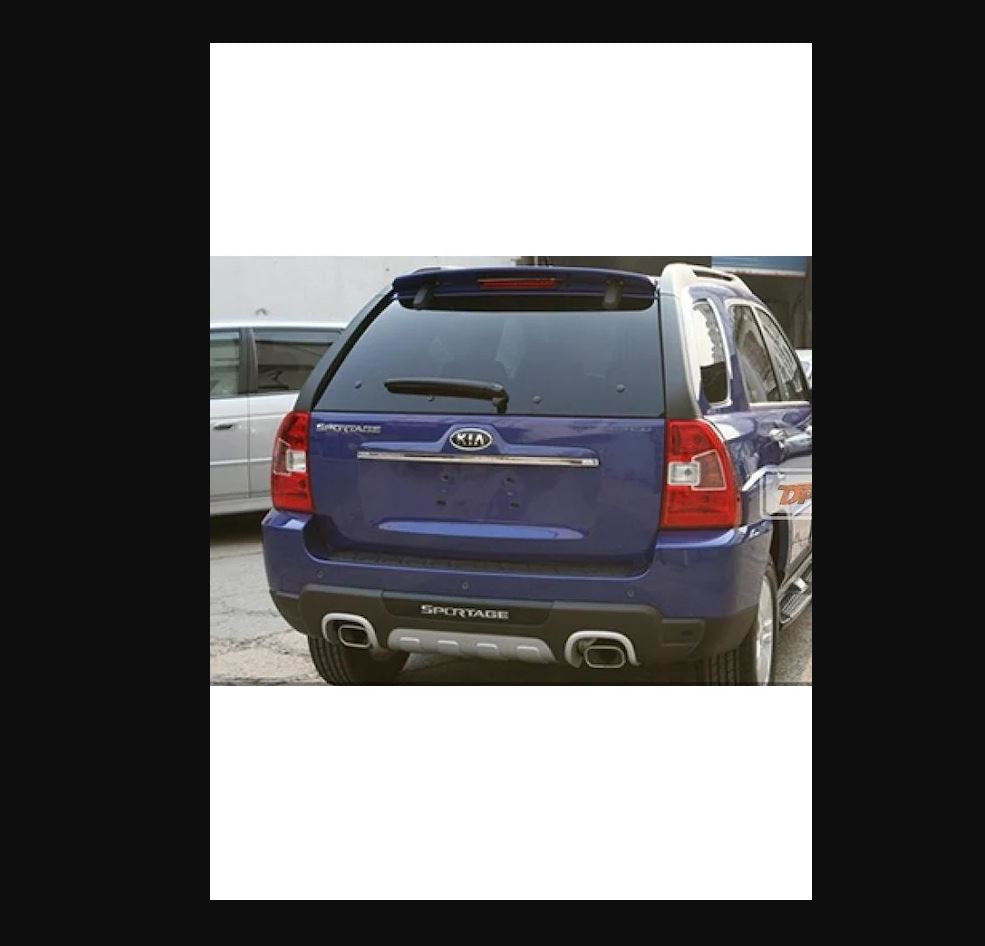 For Kia Sportage 2009–2011 Rear Bumper Protection Diffuser – Glossy Black Rear Guard
