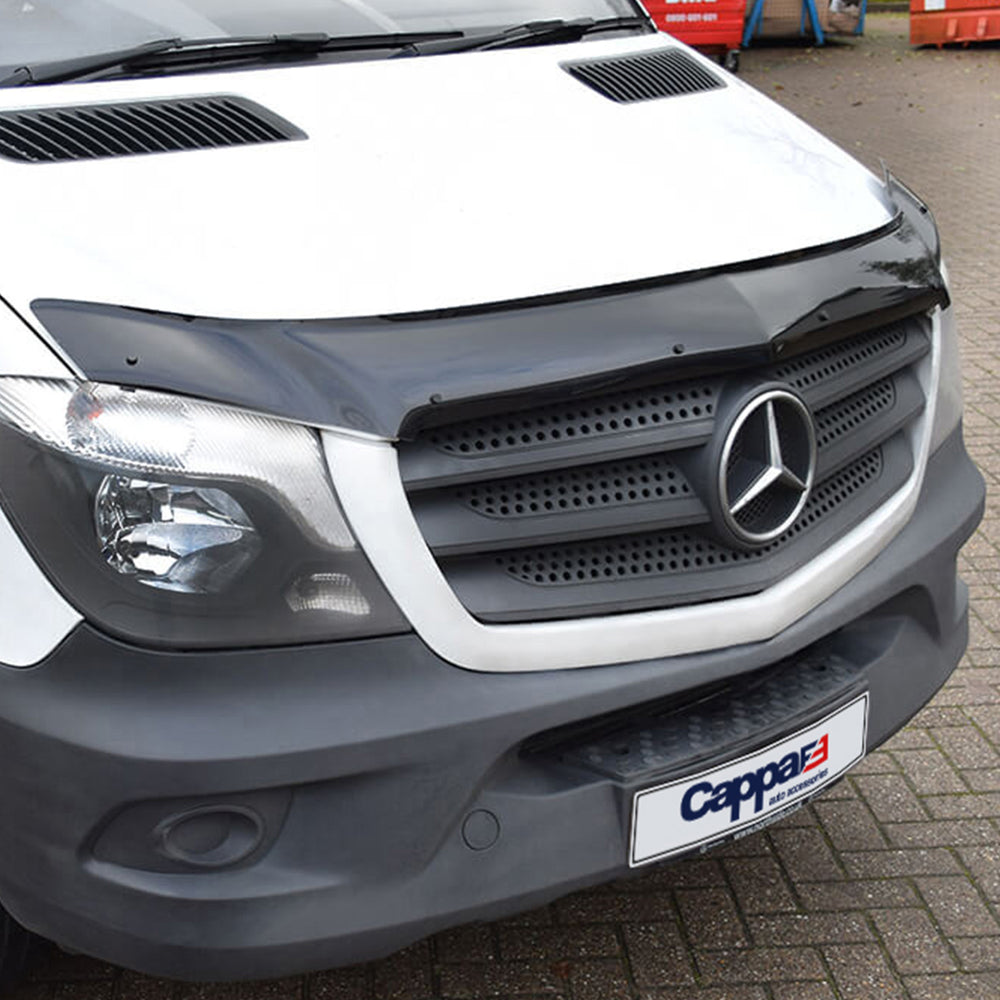 For Mercedes-Benz Sprinter W906 Front Hood Protection Spoiler (2014–2017) – Bug Shield Hood Deflector Guard