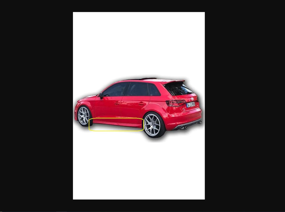 Sport Side Skirts for Audi A3 Hatchback (2013–2017) – Sleek Plastic Body Kit Upgrade UNPAINTED UNPRIMED