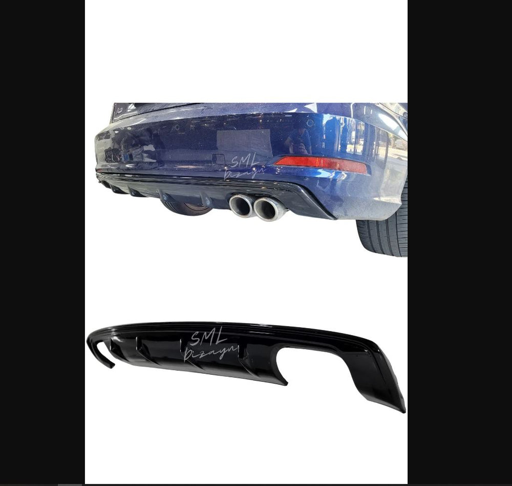
                  
                    Gloss Black Rear Diffuser for Audi A3 8V Sedan & Cabrio (2013–2017) – Sport Rear Bumper Upgrade
                  
                