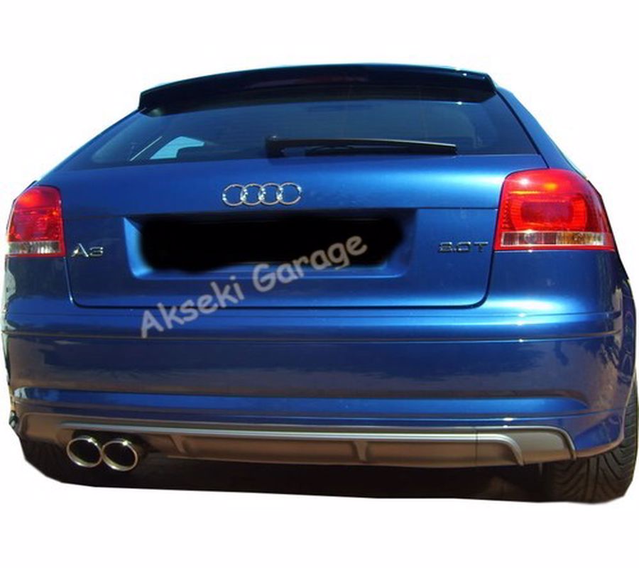 S3-Style Rear Diffuser for Audi A3 8P 3-Door (2005–2008) – Unpainted Performance Upgrade