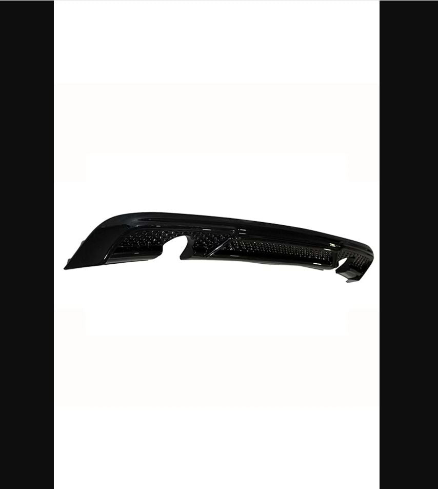 S3 Style Rear Diffuser for Audi A3 8V FL (2017–2019) – Piano Black – Dual Side Single Exhaust
