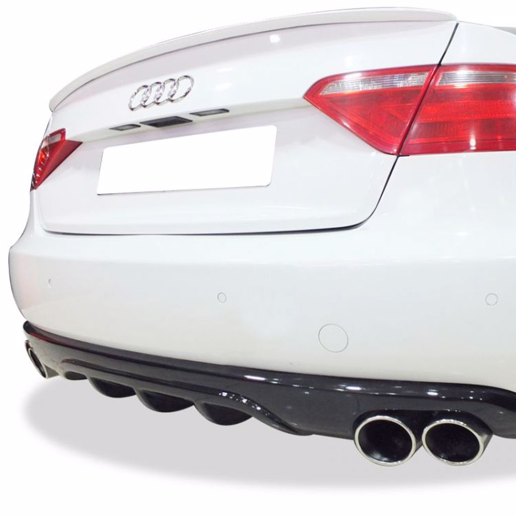 A-Style Rear Diffuser for Audi A5 B8 (2009–2012) – Coupe & Sedan Compatible – Unpainted
