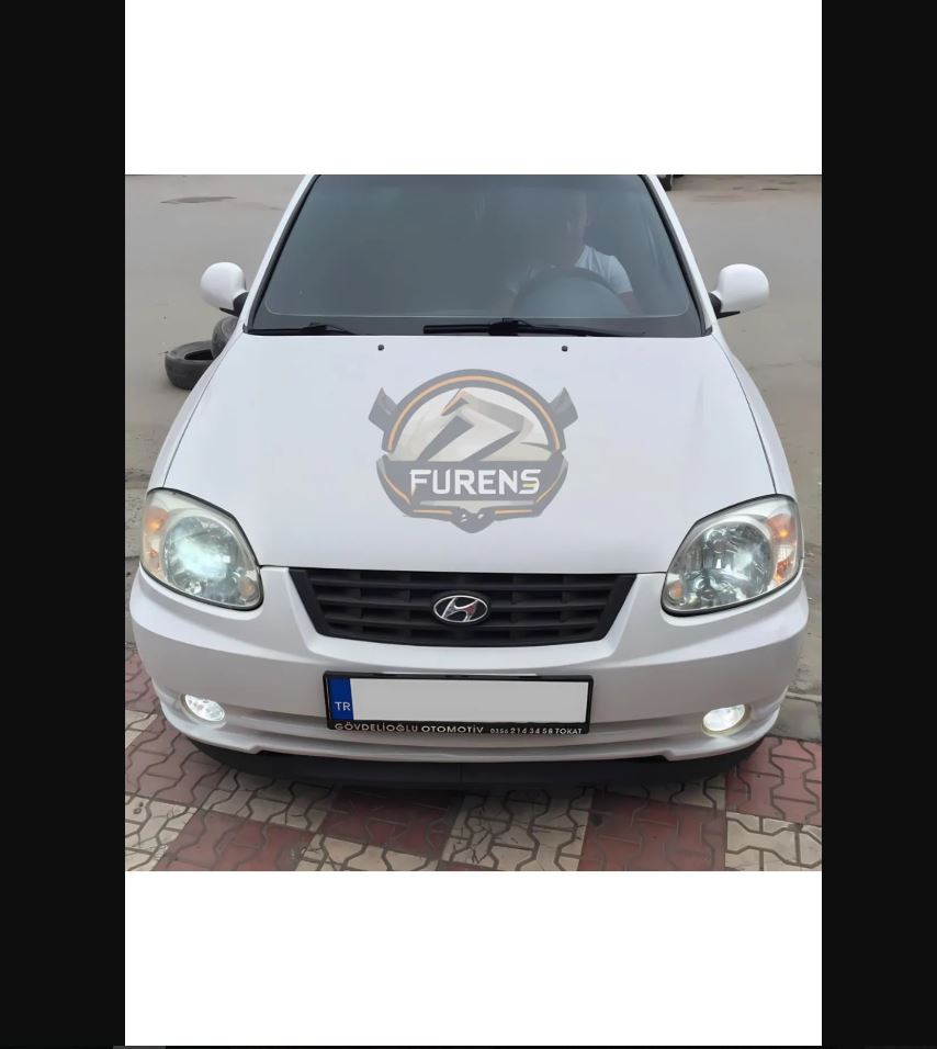 For Hyundai Accent Admire Front Bumper H Lip Flexible Splitter – 2 Pieces (2000–2006)
