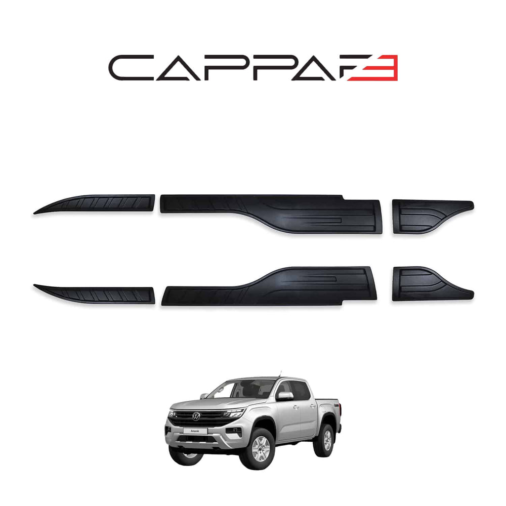 For Volkswagen VW Amarok Bat Door Side Hood Protector Kit (2010–2020) – 3-Piece Auto Styling Set