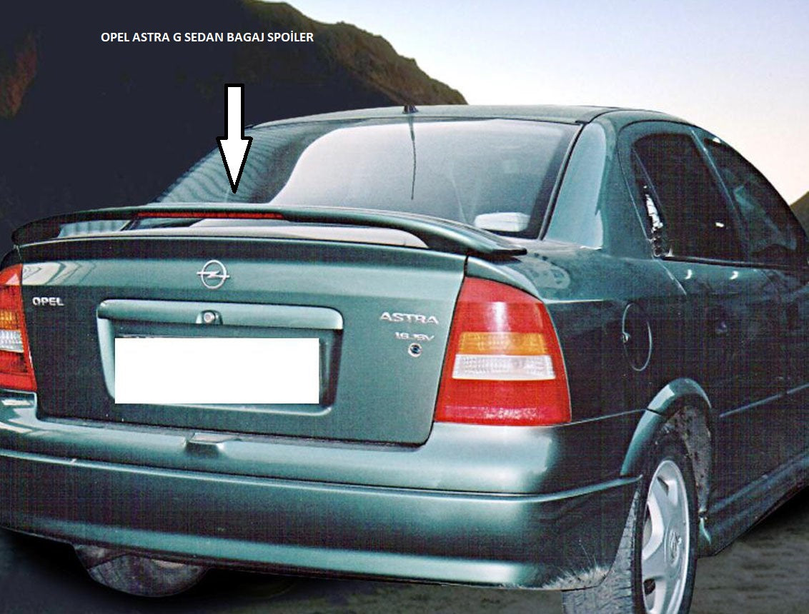 Lighted Rear Spoiler for Opel Astra G Sedan (1998–2003) – Unpainted & Unprimed