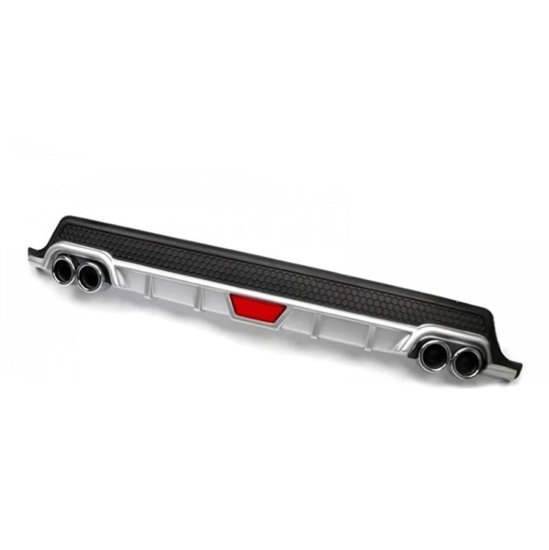 Universal Rear Diffuser V2 for Opel Astra H (2004–2009) – Black or Gray with 4 Fake Chrome Exhaust Tips