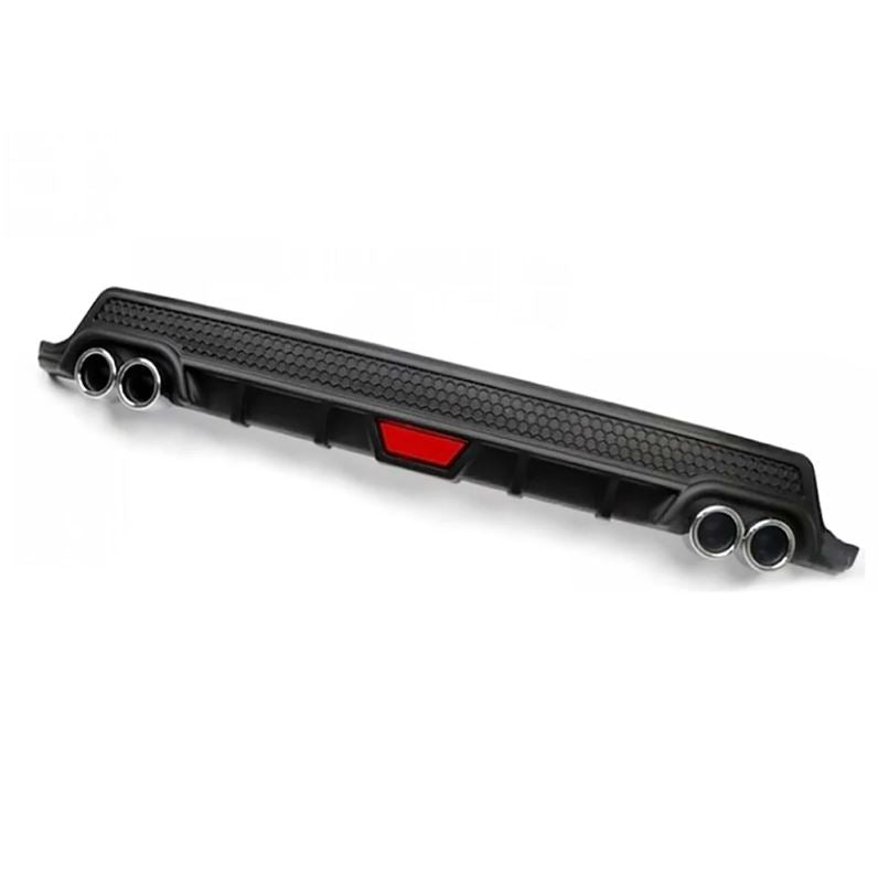 Universal Rear Diffuser V2 for Opel Astra H (2004–2009) – Black or Gray with 4 Fake Chrome Exhaust Tips