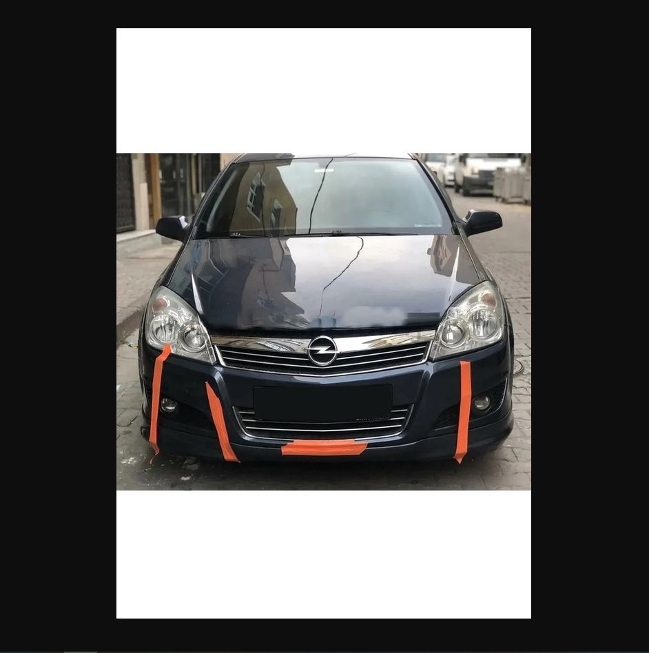 Front Lip Spoiler for Opel Astra H Facelift (2010–2013)  UNPAINTED – Sporty Front Bumper Add-on, Durable Plastic