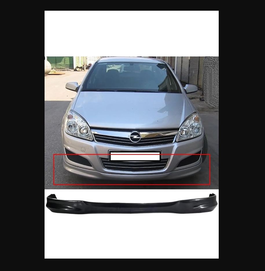 Front Lip Spoiler for Opel Astra H Facelift (2010–2013)  UNPAINTED – Sporty Front Bumper Add-on, Durable Plastic