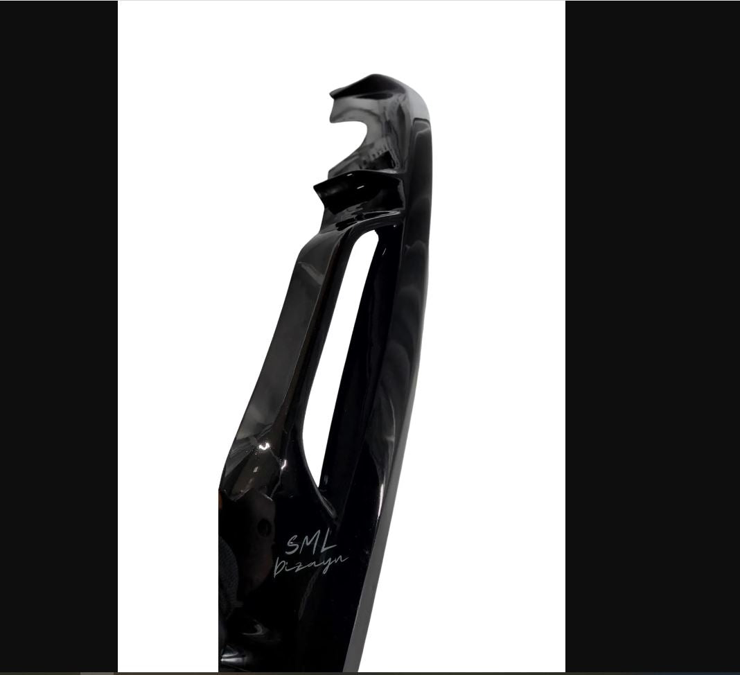 Glossy Black Plastic Rear Diffuser for Opel Astra J Sedan – Additional Bumper Styling