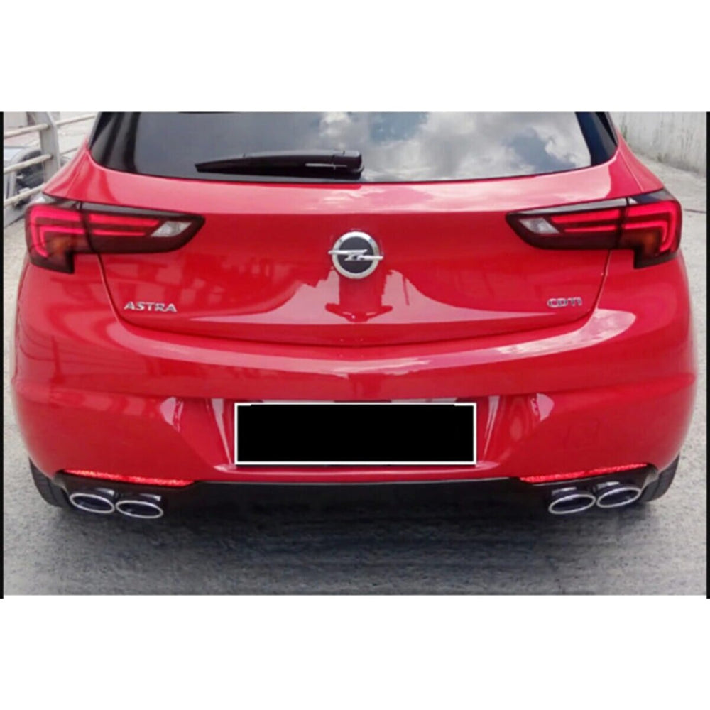 
                  
                    OPC Style Rear Diffuser + Chrome Exhaust Tip for Opel Astra K (2015–2021) – Piano Black Sport Set
                  
                