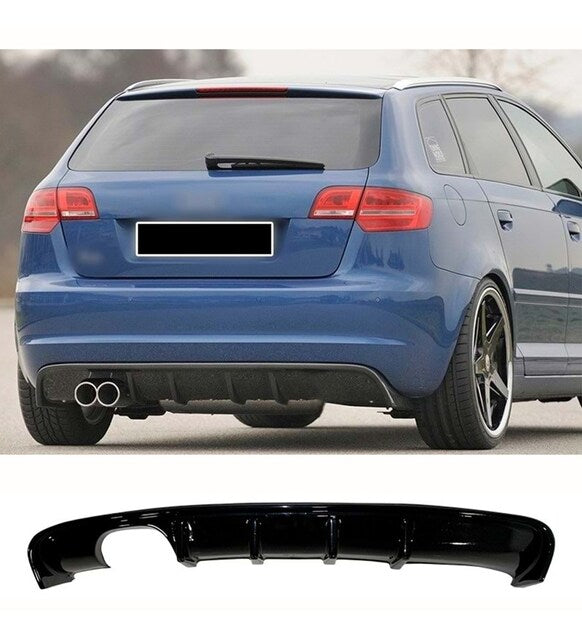 
                  
                    Aggressive Rear Diffuser for Audi A3 8P (2008–2012) – S3 Style, Dual Left Exhaust
                  
                