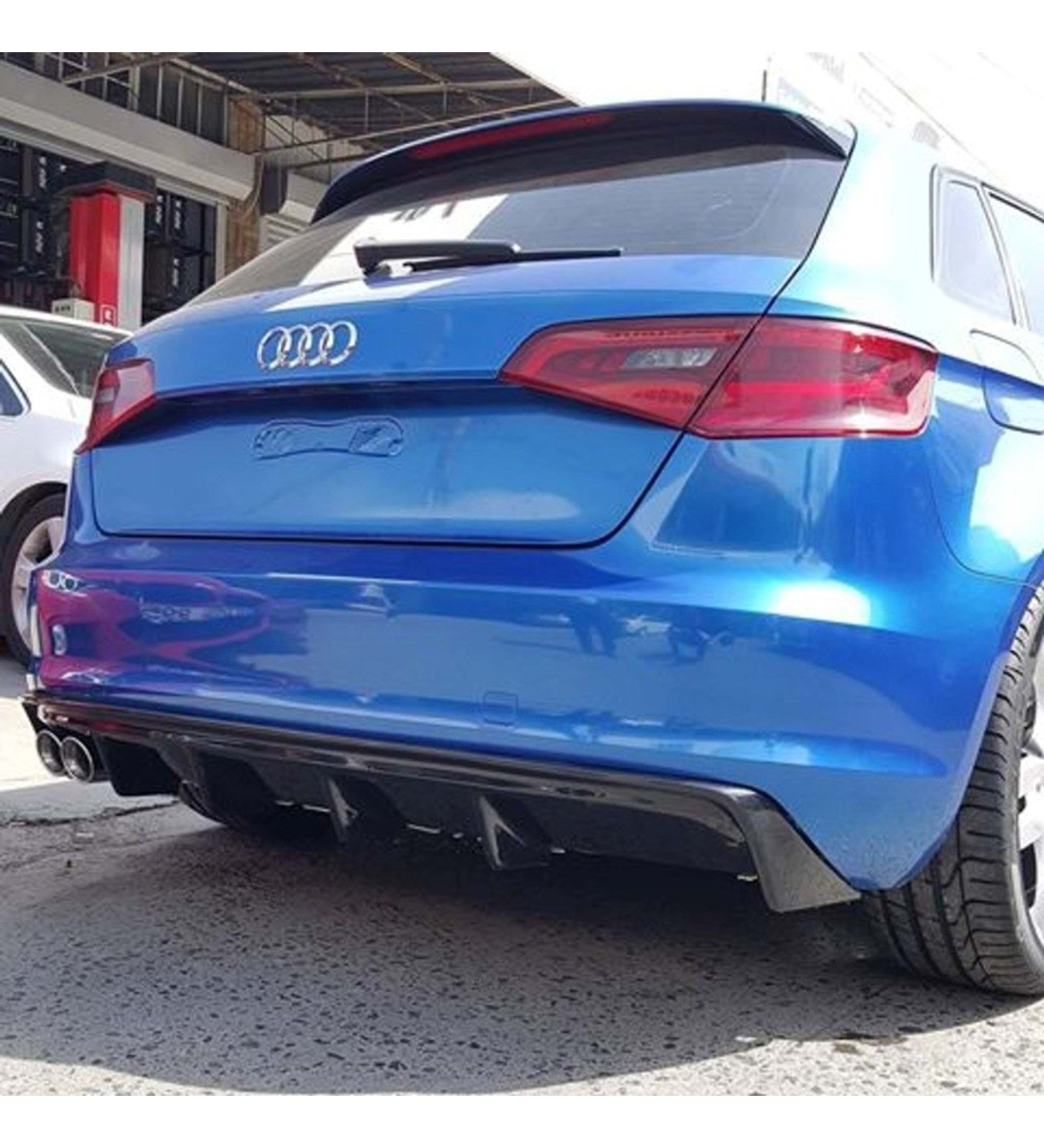 Rigr Style Rear Diffuser for Audi A3 8V (2012–2016) – Aggressive Rear Bumper Upgrade
