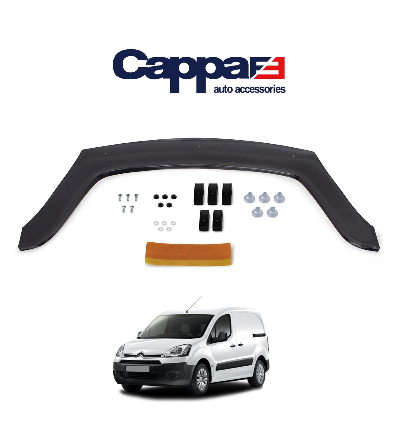 For Citroën Berlingo Front Bug Shield Hood Deflector / Bonnet Protector (2019–2026)