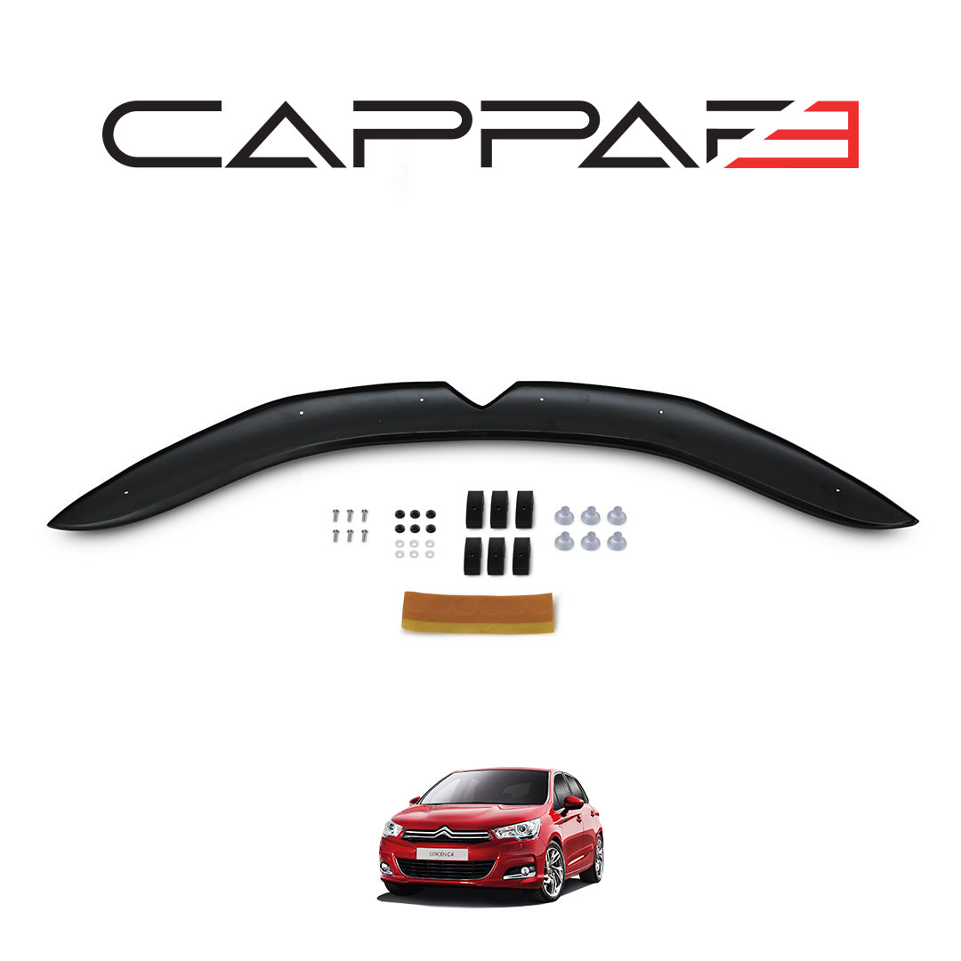 FOR Citroen C4 2011–2018 Front Hood Deflector – Bug Shield & Paint Protection Spoiler Guard