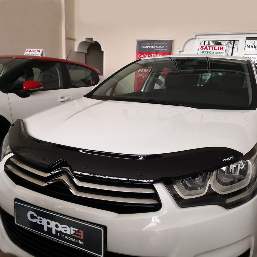 FOR Citroen C4 2011–2018 Front Hood Deflector – Bug Shield & Paint Protection Spoiler Guard
