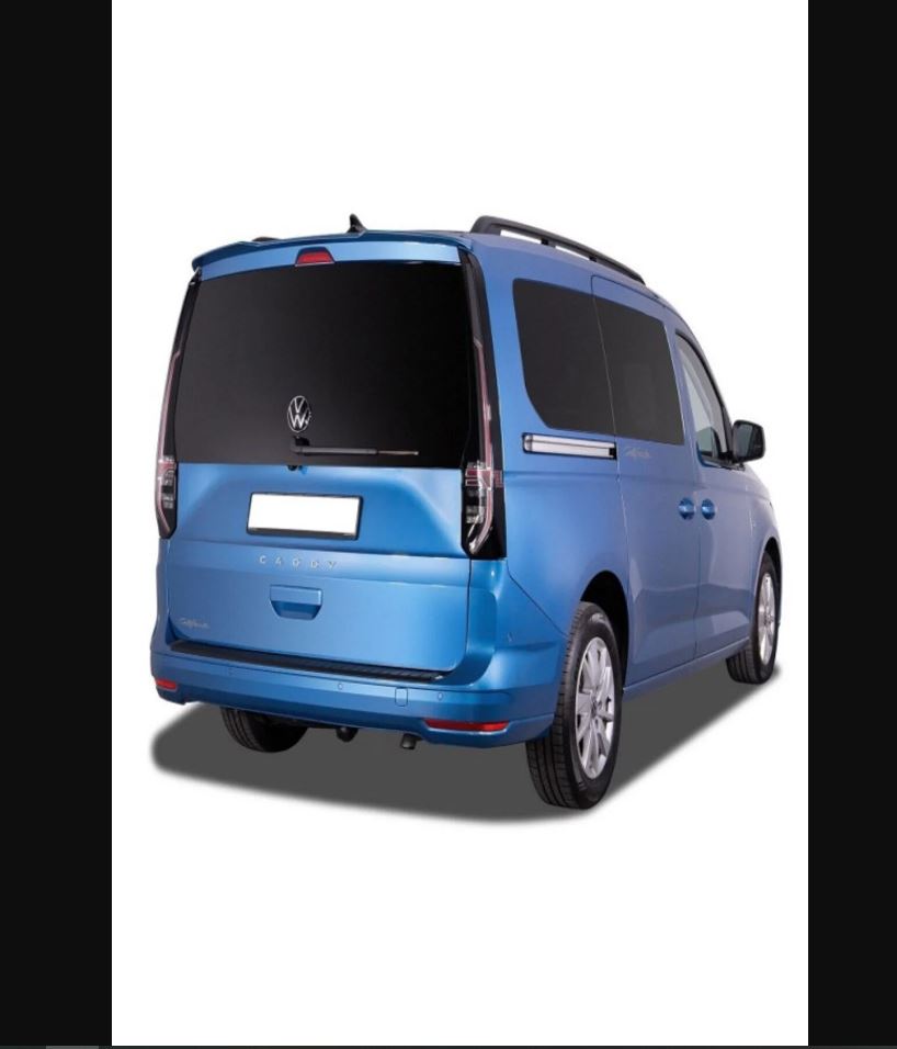 For Volkswagen Caddy Mk5 (2021–2025) Sport Style Rear Spoiler – Unpainted Plastic