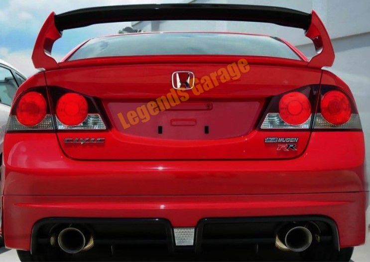 Unpainted RR Spoiler for Honda Civic FD6 (2006–2012) – OEM Style Rear Wing Ready for Custom Paint