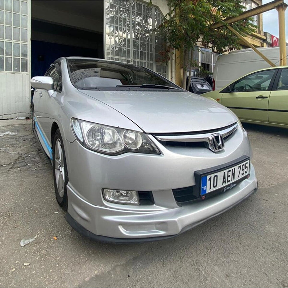 Front Lip for Honda Civic (2009–2011) – ABS Plastic Bumper Attachment for Sporty, Aggressive Look