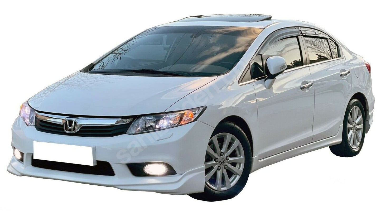 For Honda Civic FB7 (2012–2016) Modulo Black Edition Front Bumper Extension Lip
