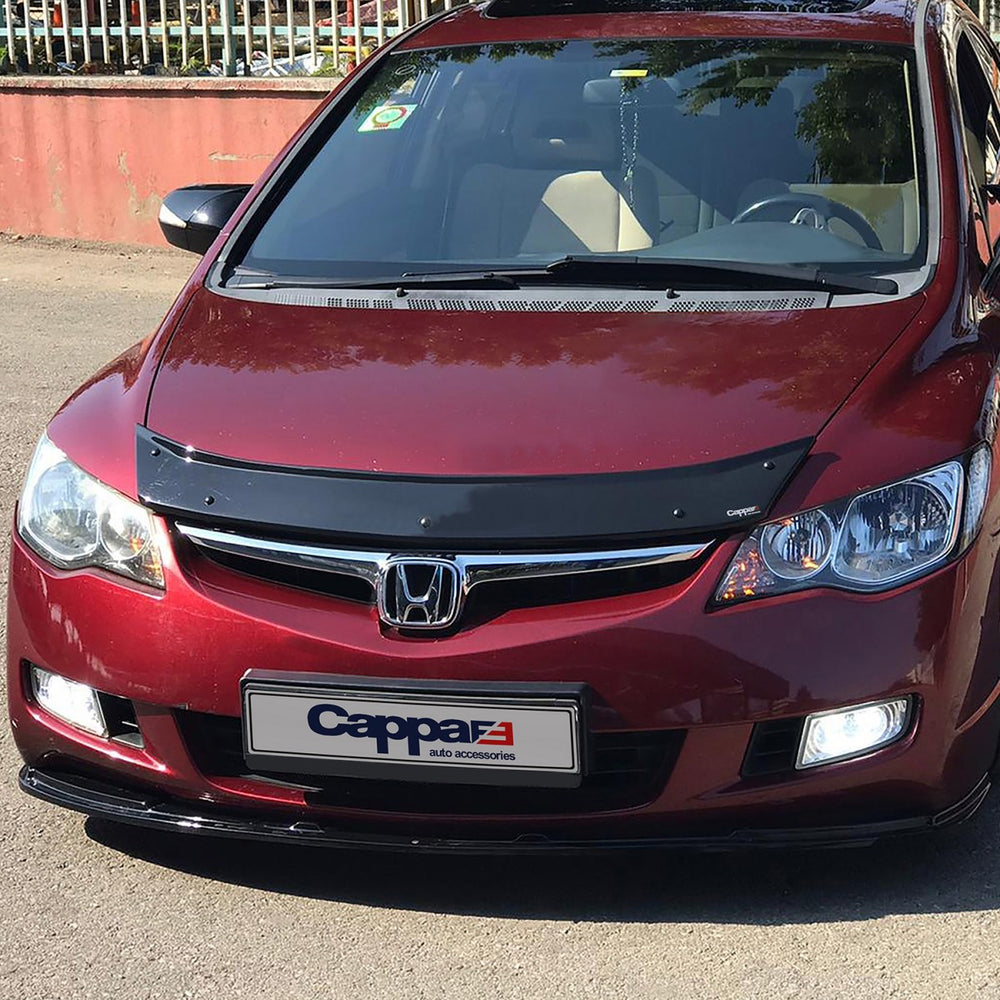 
                  
                    Glossy Black Front Hood Deflector for Honda Civic (2012–2022) – Bug Shield & Hood Protection Spoiler
                  
                