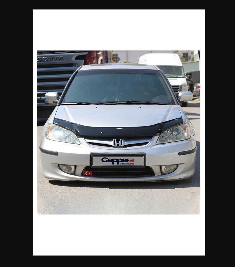 
                  
                    Glossy Black Front Hood Deflector for Honda Civic (1995–2000) – Bug Shield & Hood Protection Spoiler
                  
                