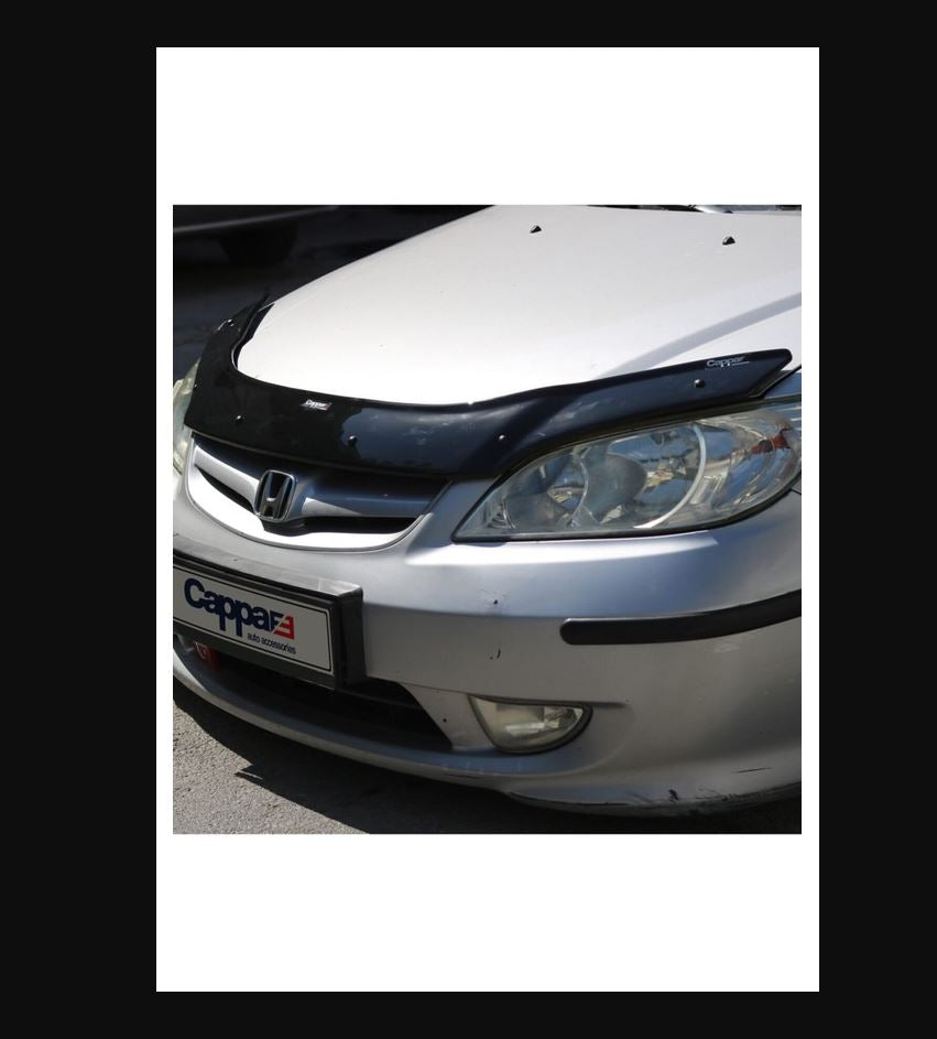 
                  
                    Glossy Black Front Hood Deflector for Honda Civic (1995–2000) – Bug Shield & Hood Protection Spoiler
                  
                