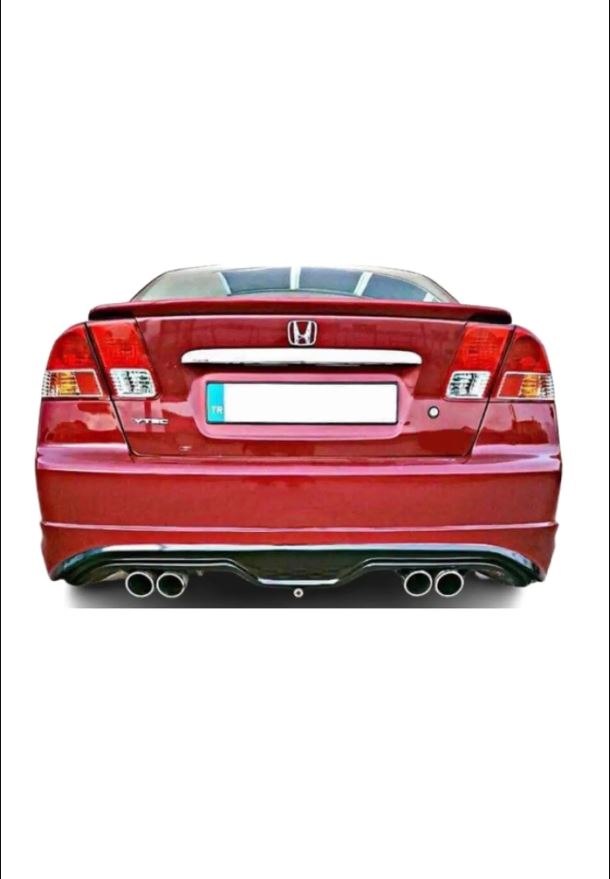 
                  
                    Rear Bumper Attachment for Honda Civic VTEC2 (2001–2006) – Unpainted Plastic Replacement, OEM Fit
                  
                