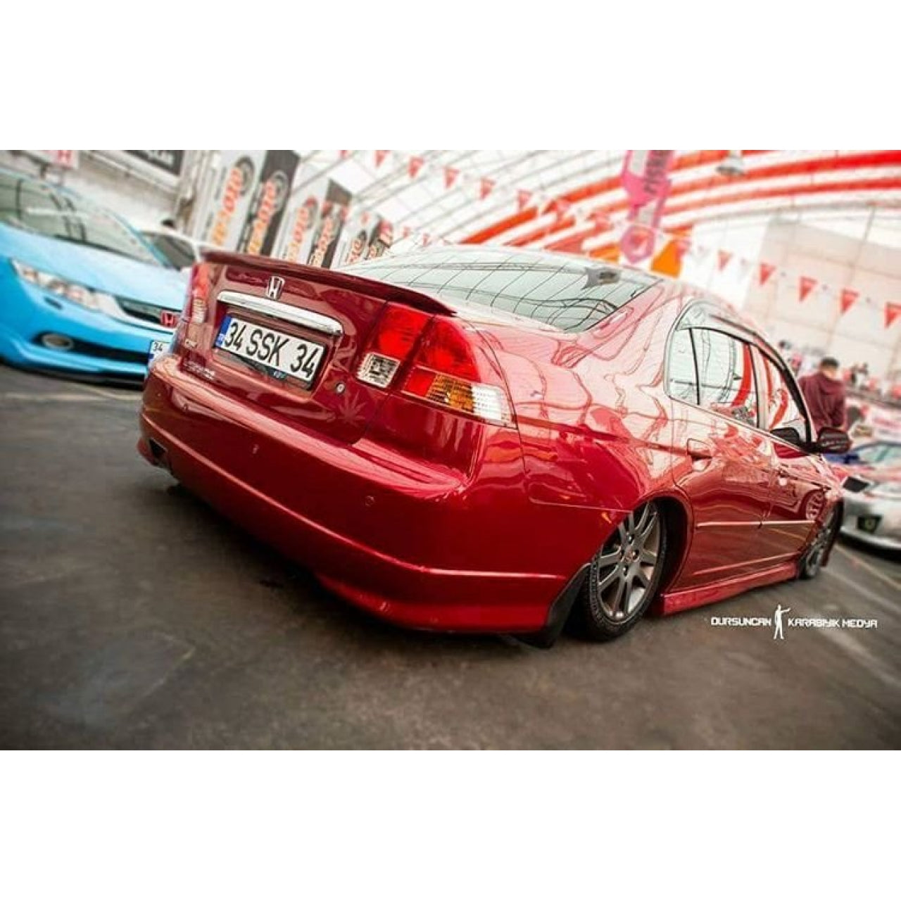 Unpainted Plastic Side Skirt Set for Honda Civic VTEC 2 (2001–2006) – OEM Fit, Ready to Customize