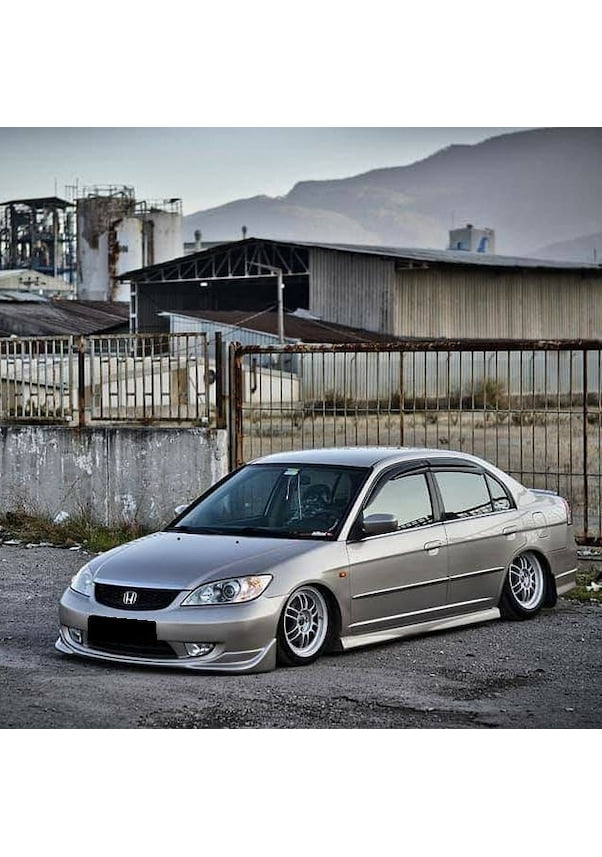 Unpainted Plastic Side Skirt Set for Honda Civic VTEC 2 (2001–2006) – OEM Fit, Ready to Customize