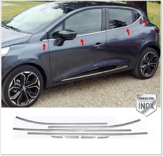 
                  
                    Renault Clio 4 Hatchback (2012–2018) Chrome Window Trim Strip – 8 Pieces Stainless Steel
                  
                