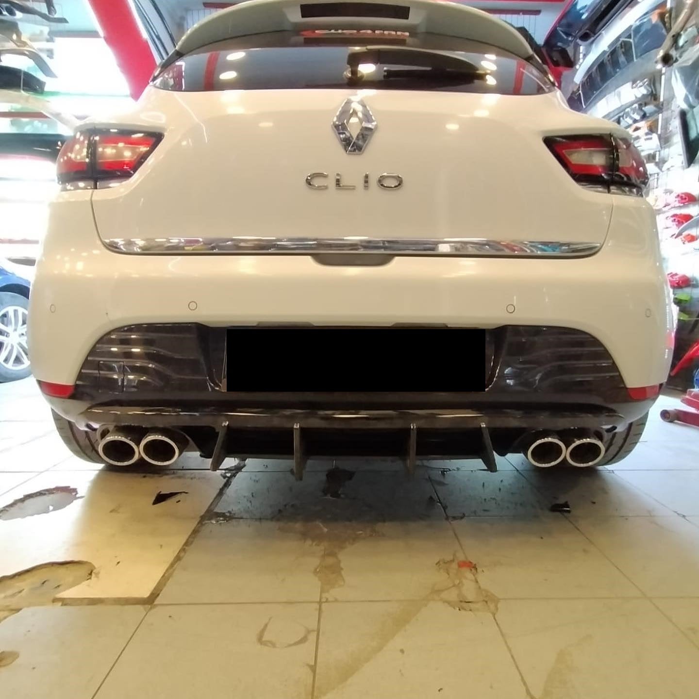 For Renault Clio 4 Rear Bumper Diffuser – 2012-2018 Rear Bumper Attachment