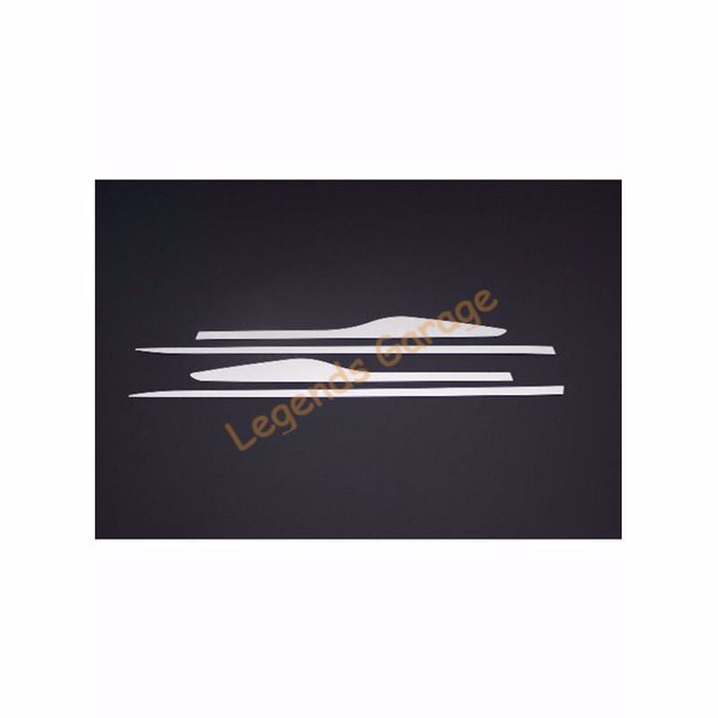 Chrome Side Door Streamer Kit for Renault Clio 4 HB (2012–2019) – 4 Pieces Auto Body Trim