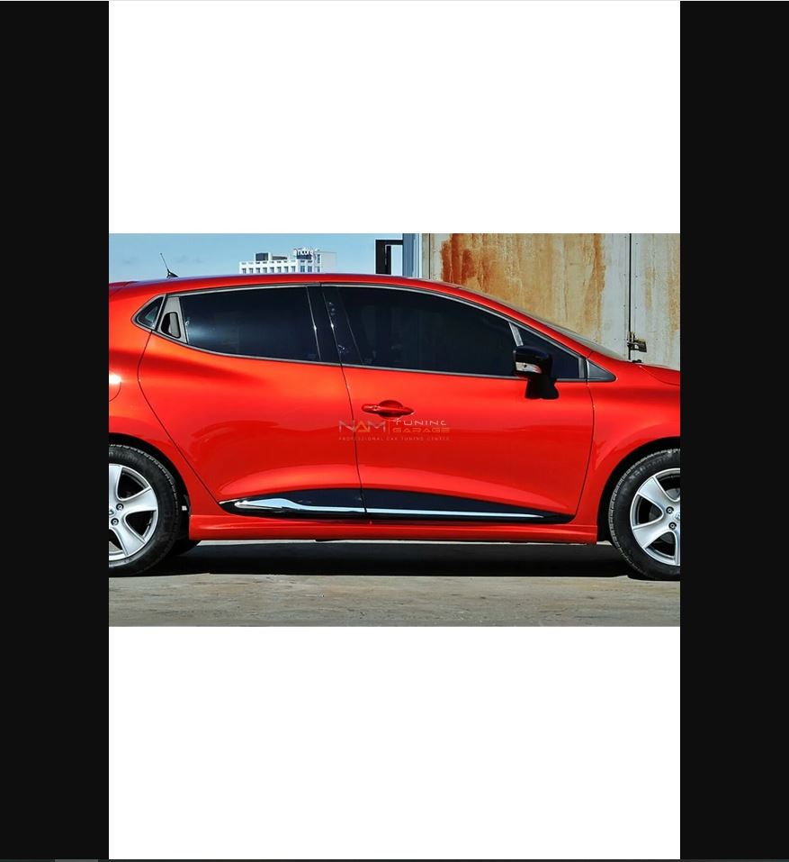 Custom Side Skirts for Renault Clio 4 HB 4-Door Models (2012–2016) – Unprimed & Unpainted