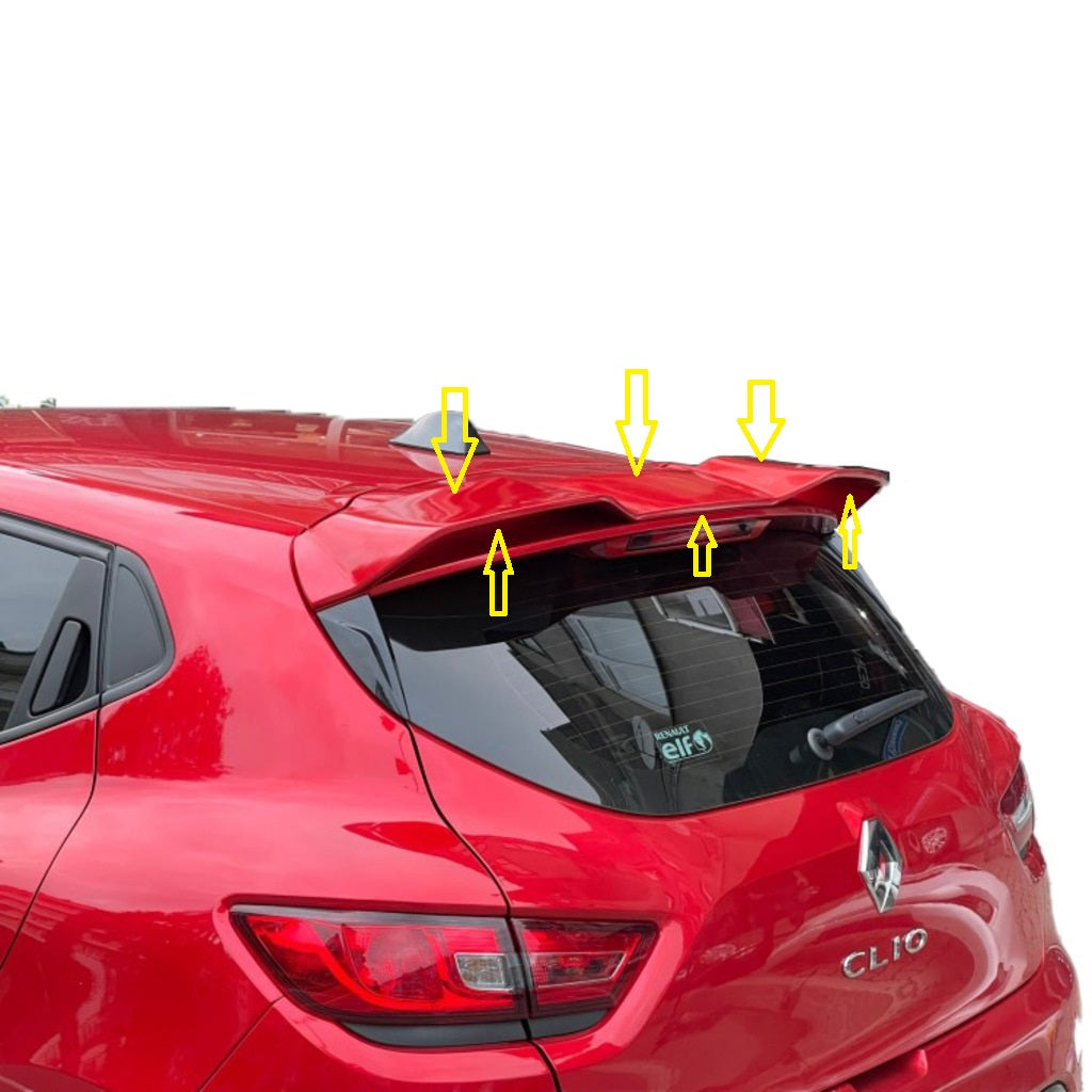 RS Style Spoiler for Renault Clio 4 (2012-2019) Unpainted – Sporty Auto Styling Accessory