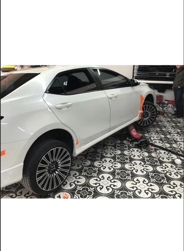 Unpainted Plastic Side Skirt Set for Toyota Corolla (2012–2016) – Customizable Sill Trim Upgrade