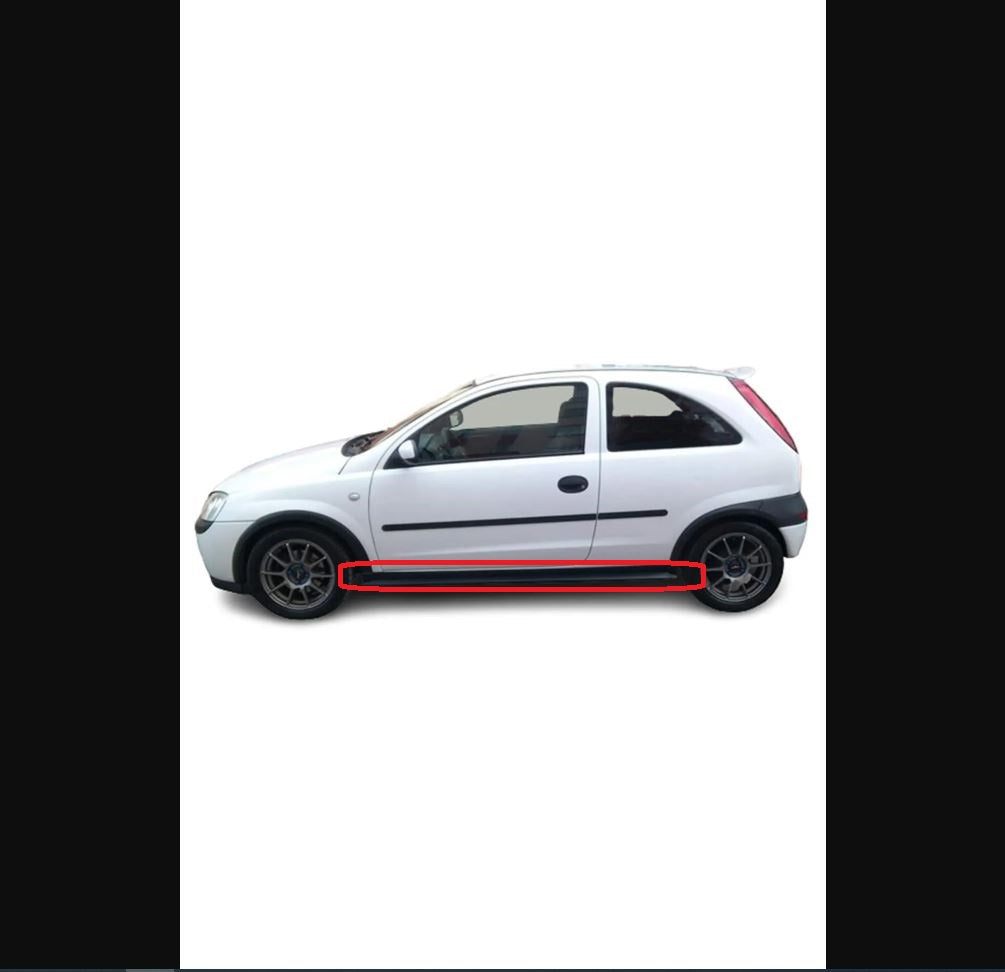 OPC Style Side Skirt Set for Opel Corsa C (2001–2006) Unpainted Unprimed – 2-Piece Sport Body Kit Upgrade