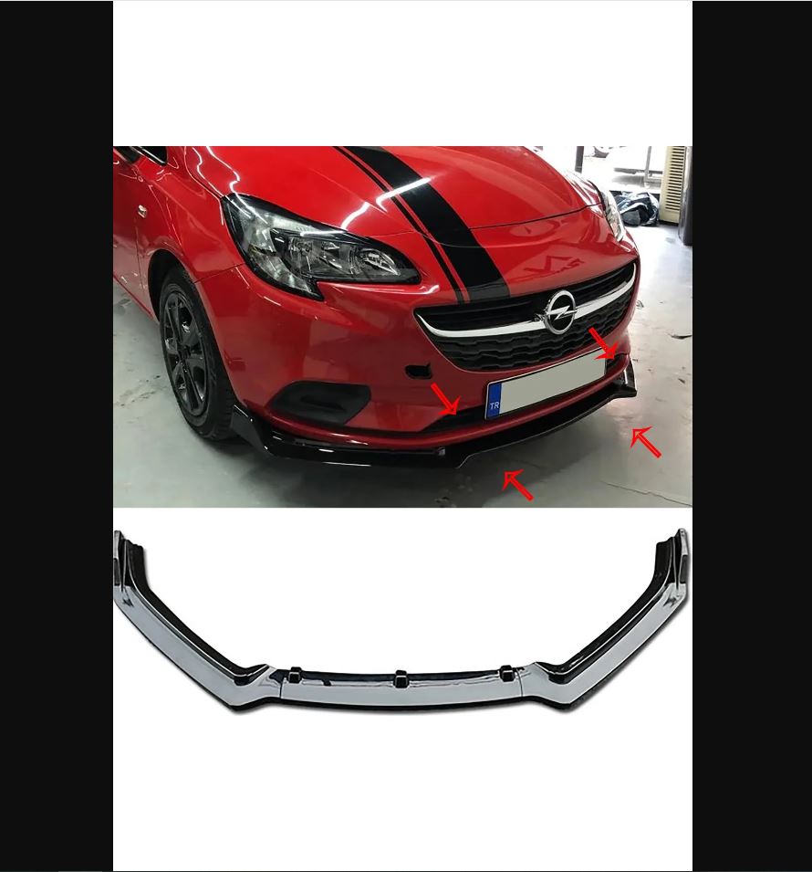 
                  
                    Universal Front Bumper Splitter Attachment for Opel Corsa E – Front Lip Spoiler Upgrade
                  
                