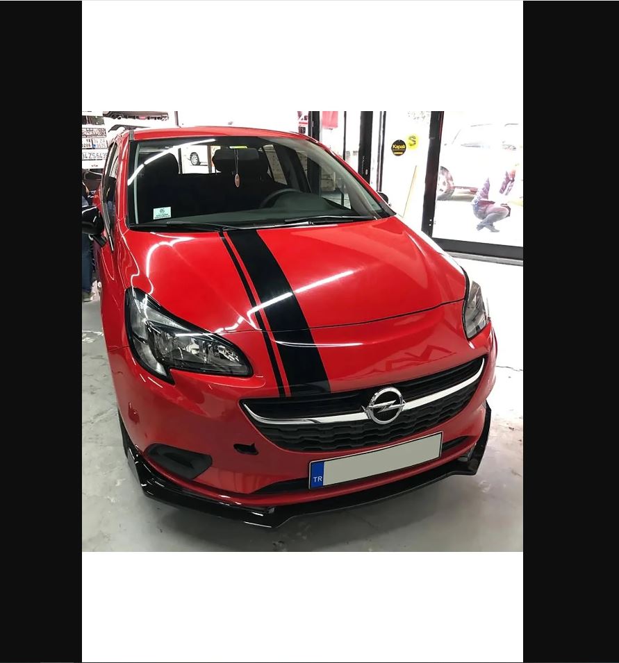 Universal Front Bumper Splitter Attachment for Opel Corsa E – Front Lip Spoiler Upgrade