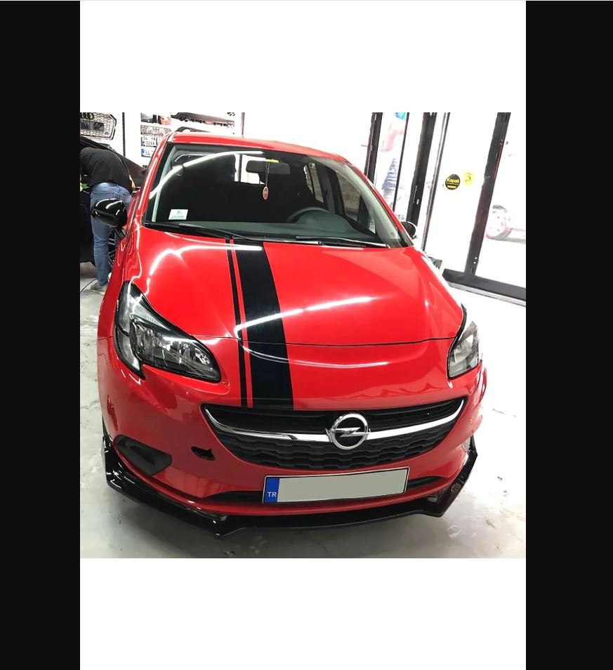 Universal Front Bumper Splitter Attachment for Opel Corsa E – Front Lip Spoiler Upgrade