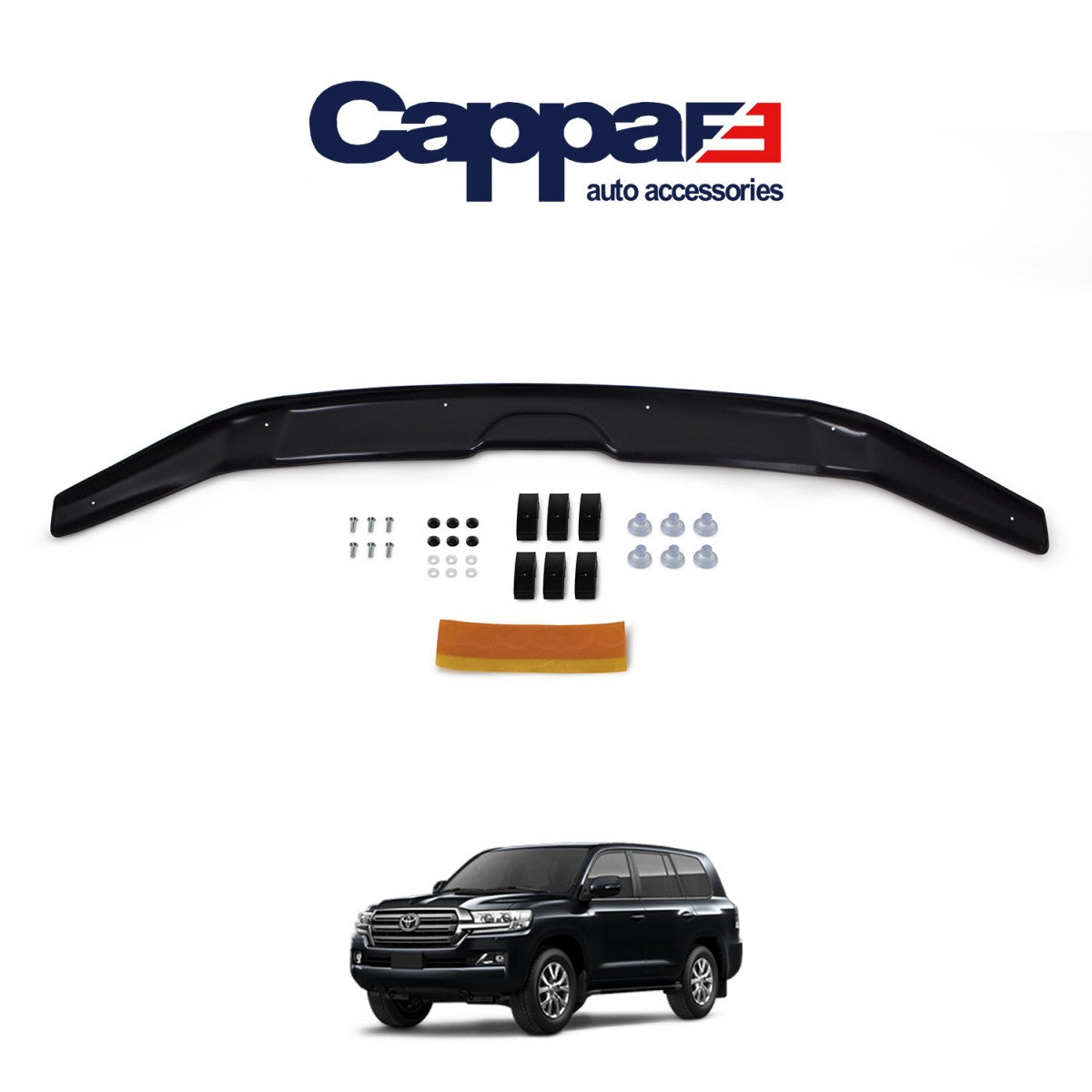 Front Hood Protection Spoiler & Bug Shield for Toyota Cruiser Prado (2014+) – Durable Hood Deflector Guard