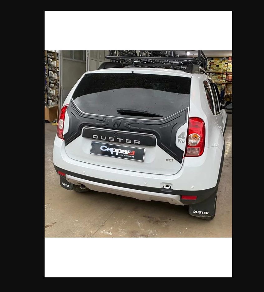 For Dacia Duster 2010–2024 Rear Trunk Hood Protector – Tailgate Deflector Guard for Scratch & Impact Protection